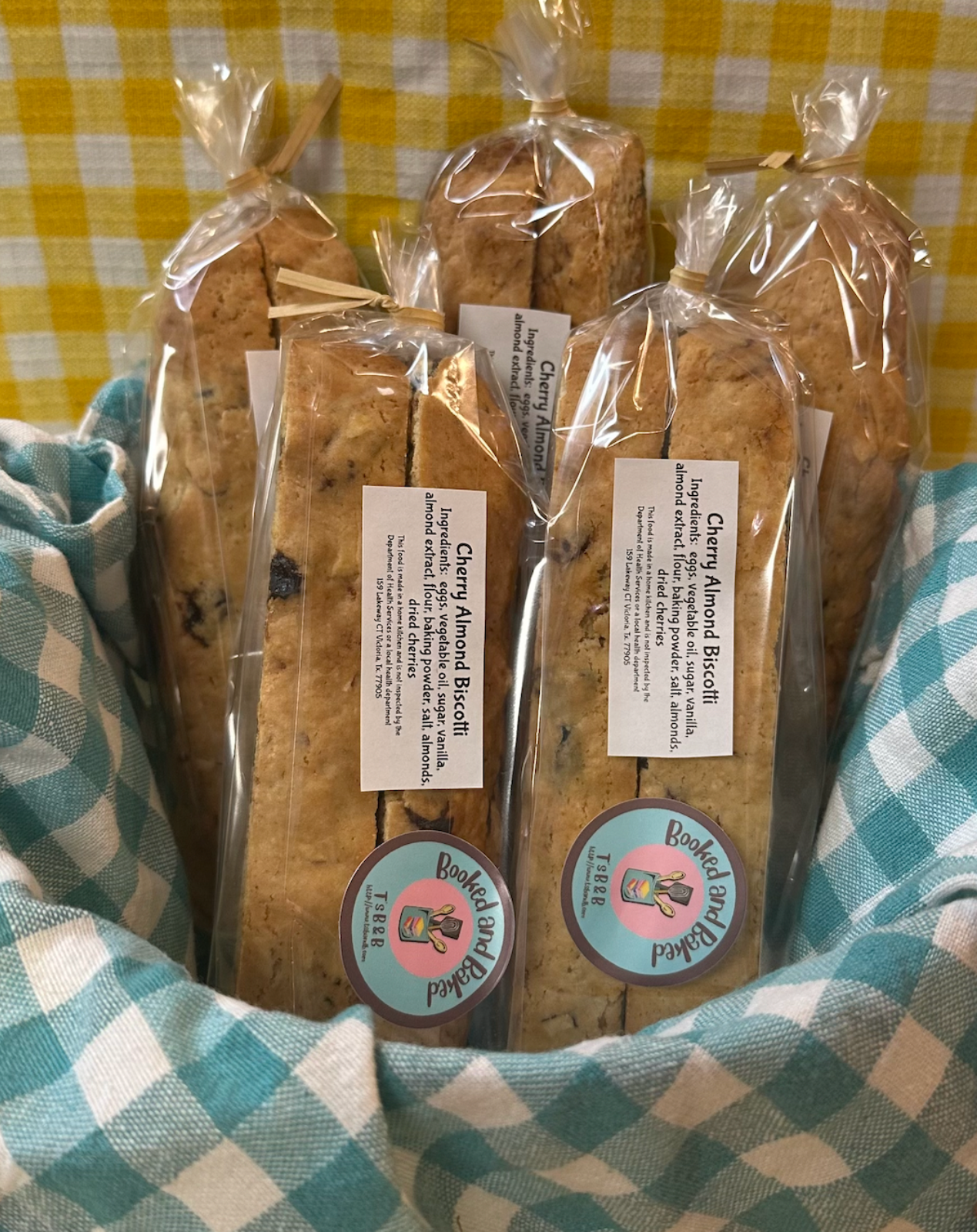 Cherry Almond Pistachio Biscotti