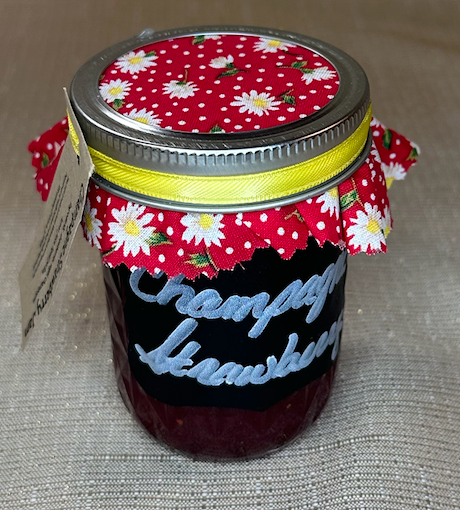 Champagne Strawberry Jam (8 oz)